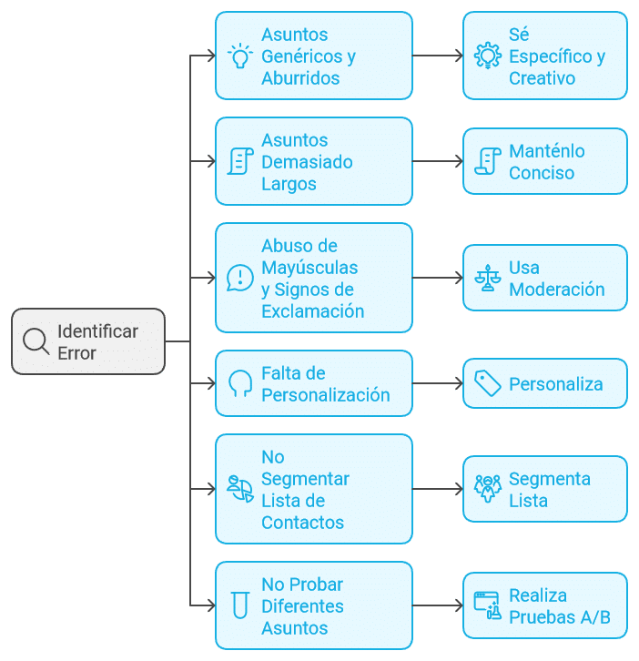 Los errores más comunes al escribir asuntos de email (¡y cómo evitarlos!)