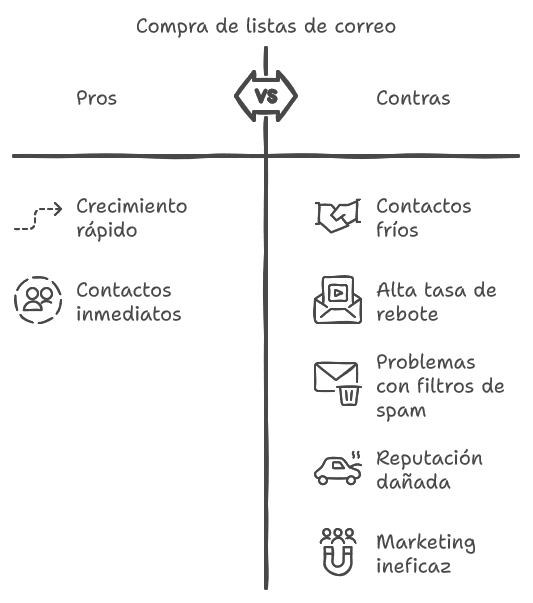 Lujuria por las listas compradas El camino rápido al infierno del spam
